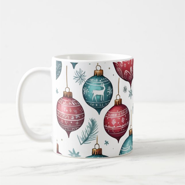 Mug Motif d'ornement festif (Gauche)