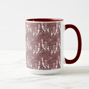 Mug Motif drôle de lamas