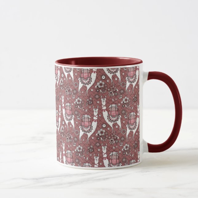 Mug Motif drôle de lamas (Droite)