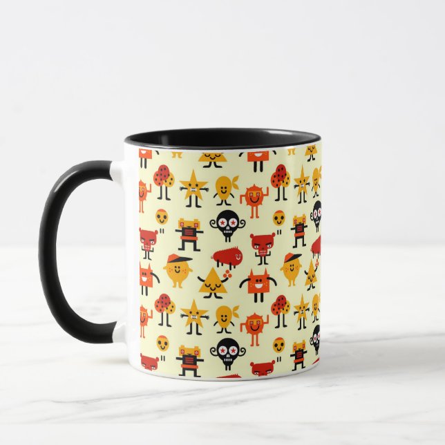 Mug Motif drôle de monstres (Gauche)