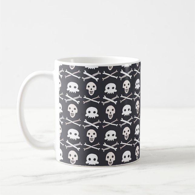 Mug Motif du crâne d'Halloween (Gauche)