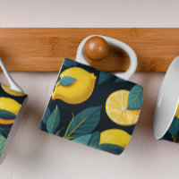 Motif du jardin de citron. Agrumes tropicaux jaune