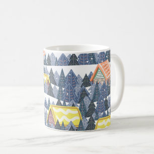 Mug Motif du village de Noël enneigé