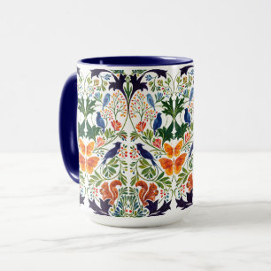 Mug Motif Écureuils Oiseaux & Papillons