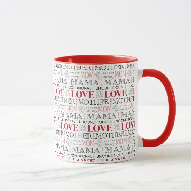 Mug Motif élégant de l'anniversaire de la mère ou du (Droite)