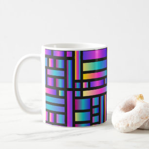 Mug Motif élégant moderne - Mode Tartan géométrique