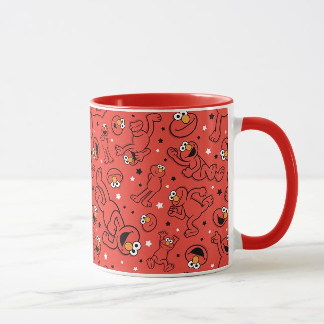Mug Motif Elmo Dancing Rouge (Droite)