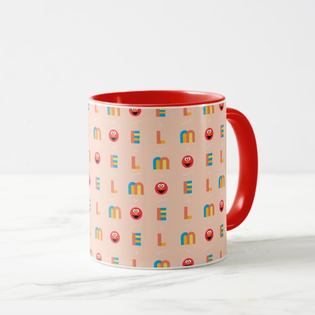 Mug Motif Elmo moderne (Devant droit)