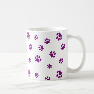 Mug Motif Empreinte de patte pourpre