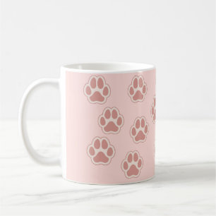 Mug Motif Empreintes de Patte de Chien Mignon 