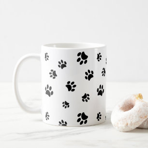 Mug Motif Empreintes de Patte Noires