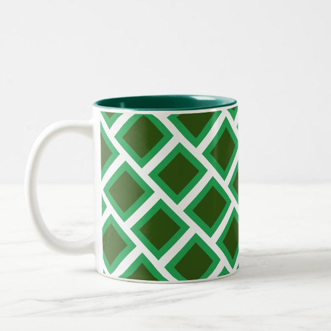 Mug - Motif en brique verte (Gauche)