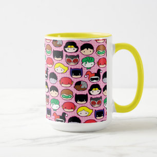 Mug Motif en chef de la Ligue de justice de Chibi