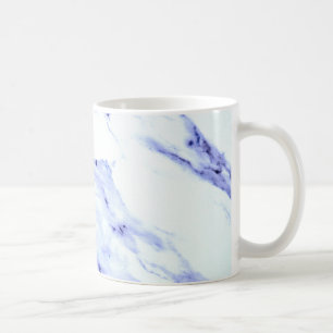 Mug Motif en marbre abstrait bleu moderne