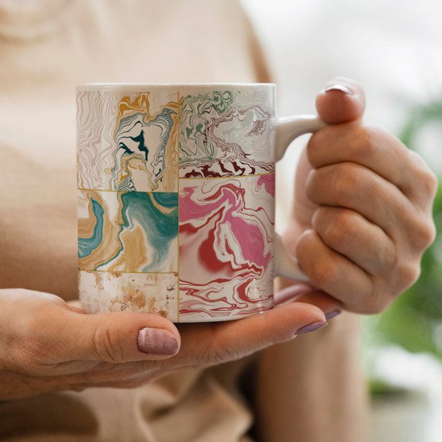 Mug Motif en marbre coloré (Créateur téléchargé)