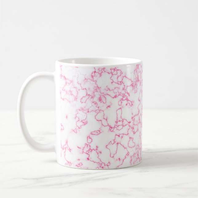 Mug Motif en marbre rose (Gauche)