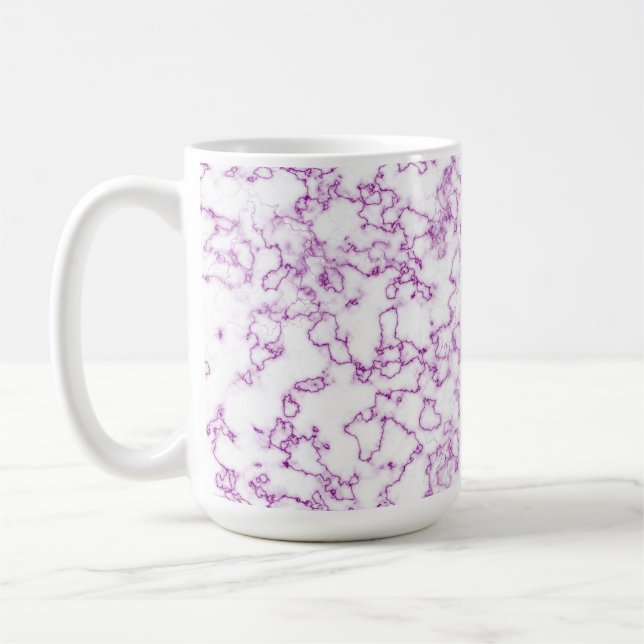 Mug Motif en marbre violet (Gauche)