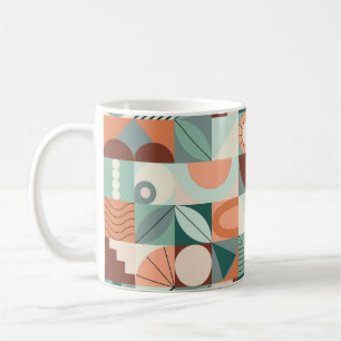 Mug Motif en mosaïque abstrait et géométrique.