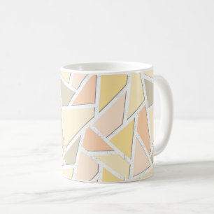 Mug Motif en mosaïque jaune citron