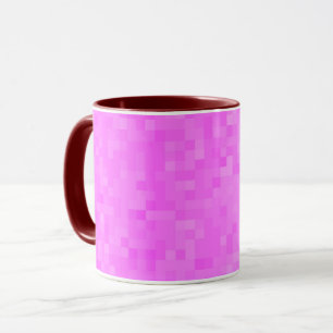 Mug Motif en mosaïque rose,