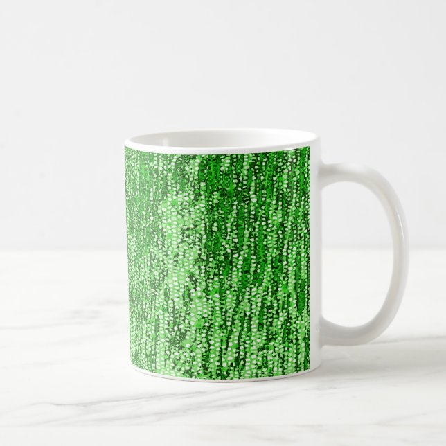 Mug Motif en mosaïque verte (Droite)