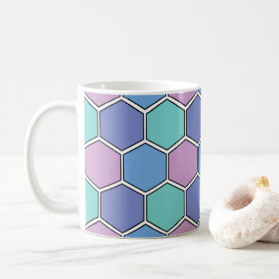 Mug Motif en Nid d'Abeille Pastels