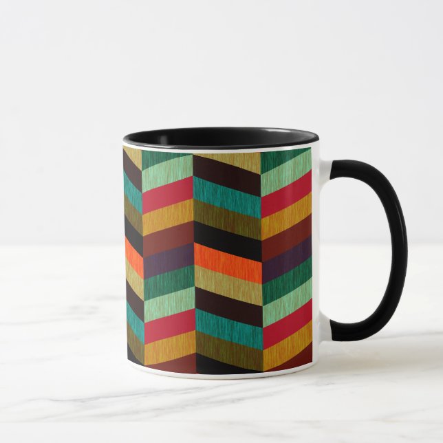 Mug Motif en os de cerf multicolore (Droite)