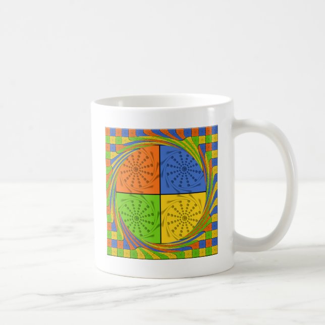 Mug Motif en tissu égyptien sans couture (Droite)