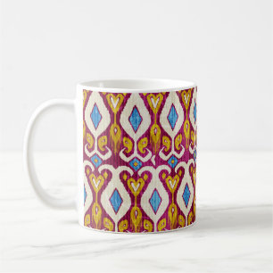 Mug Motif en tissu ikat traditionnel