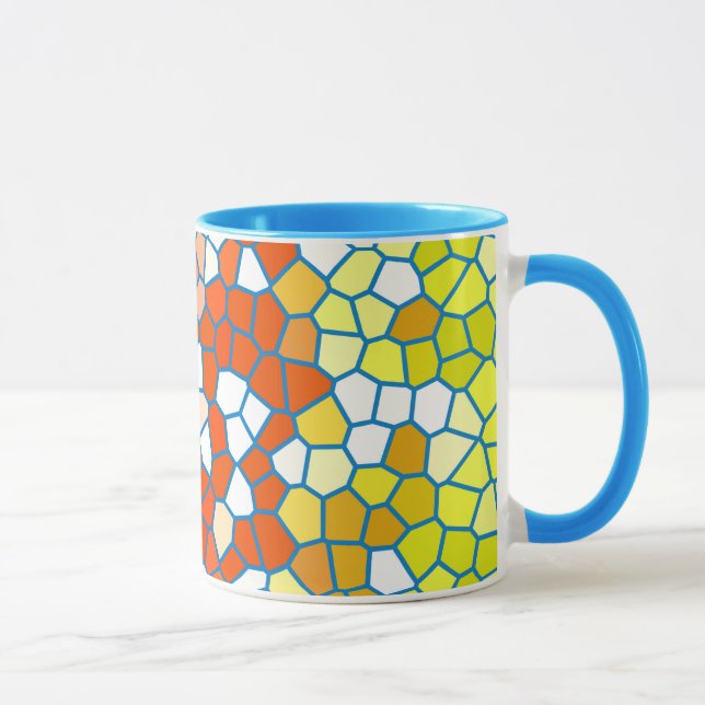Mug Motif en verre coloré multicolore (Droite)