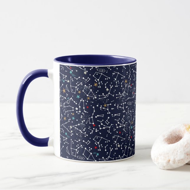 Mug Motif Espace  (Avec donut)