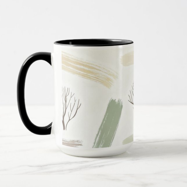 Mug Motif esthétique minimal hivernal cosy   (Gauche)
