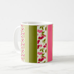Mug Motif estival lumineux de rayures multicolores