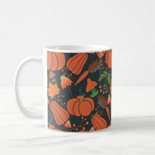 Mug Motif et carottes citrouille rouge sans soudure