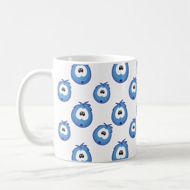 Mug Motif Éternué Bleu Surpris (Gauche)