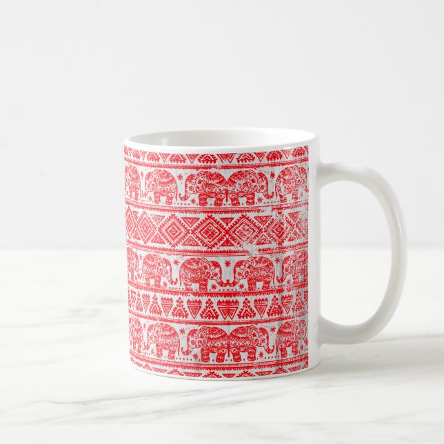 Mug Motif ethnique d'éléphant de Boho (Droite)