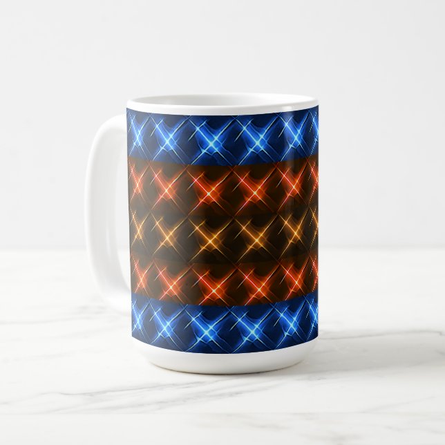 Mug Motif étoile de feu et de glace (Devant gauche)