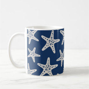 Mug Motif Étoile de Mer Bleu