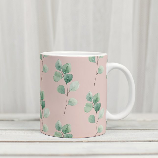 Mug Motif Feuille d'aquarelle moderne (Créateur téléchargé)