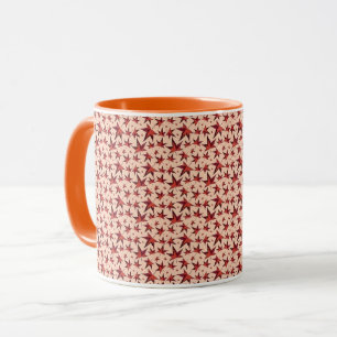 Mug Motif Feuille de couleur terre brûlée