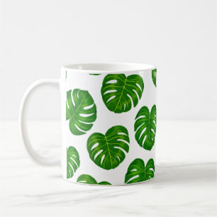 Mug Motif Feuille de Green Tropical Monstera
