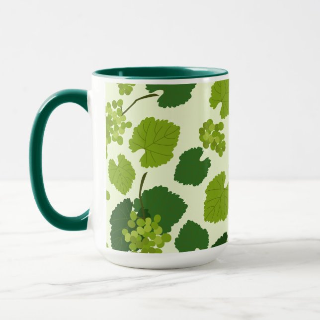Mug Motif Feuille de raisins et de raisins (Gauche)