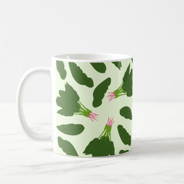 Mug Motif Feuille Green Spinach (Gauche)