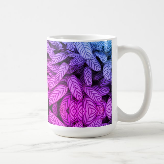 Mug Motif feuille noir et blanc  (Droite)