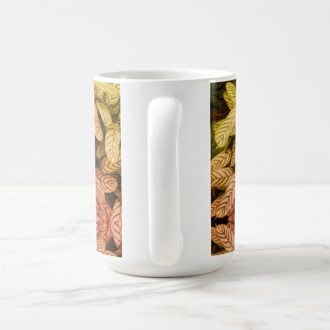 Mug Motif feuille noir et blanc  (Poignée)