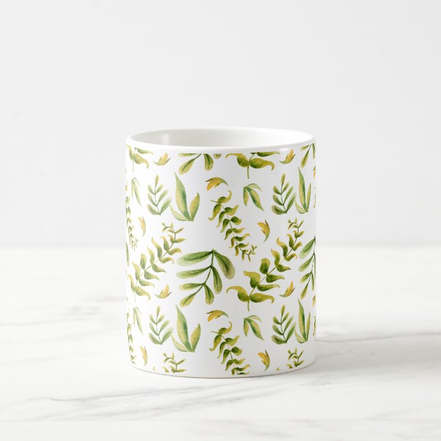 Mug Motif Feuille Plante vert (Centre)