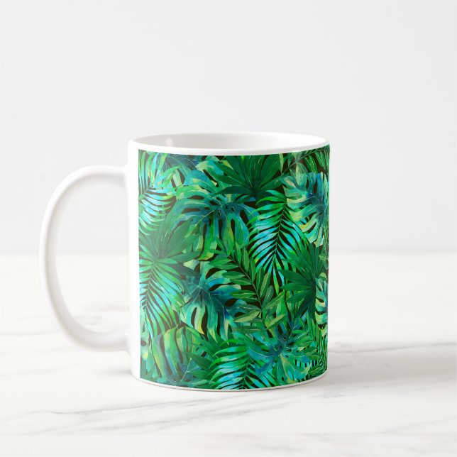 Mug Motif feuille tropical (Gauche)