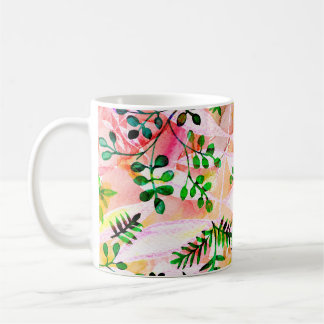Mug Motif feuille tropical répétant. Photo artistique 
