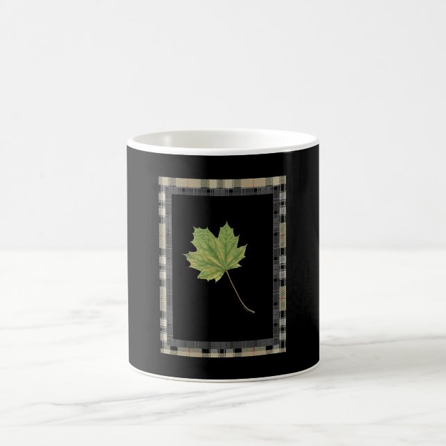 MUG MOTIF FEUILLE VERTE (Centre)