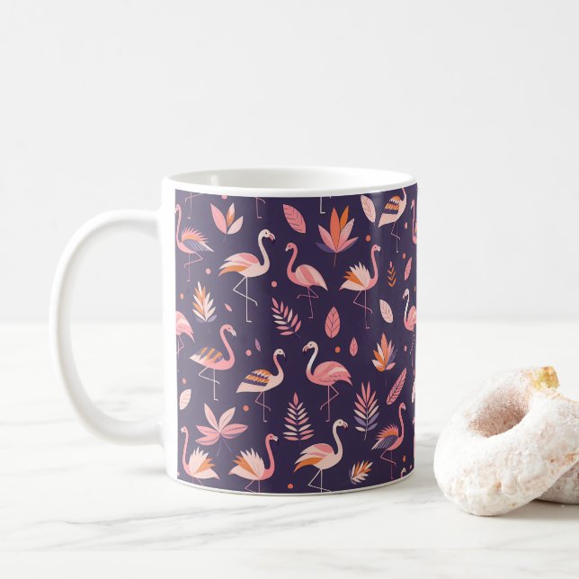 Mug Motif Flamant rose Paradise (Avec donut)